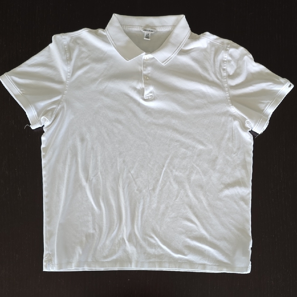 Calvin Klein White Polo Shirt Classic Style
